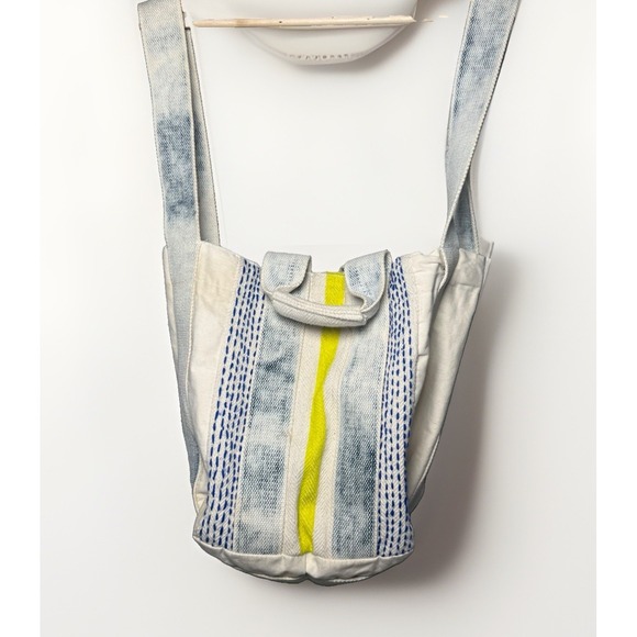 Free People Handbags - Free People Farmers Market Tote Granola Cream Stripes Handles Strap Summer Boho